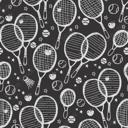 Dekoracja na wymiar  sportowy-wzor-do-tenisa-i-badmintona