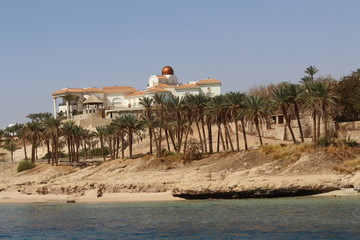 Wall Mural - View from the yacht on the coast