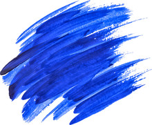 Blue Watercolor Texture Paint Stain Shining Brush Stroke