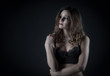 © Vincenzo De Bernardo - cute girl posing on dark background