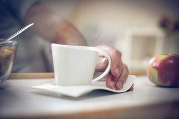 Wall Mural - Coffee in bed.