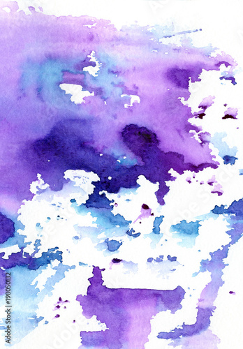 Colorful Ink Spots Watercolor Paint Splatter Grunge