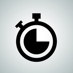Poster - Stopwatch or countdown clock vector isolated icon