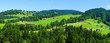 grüne Berglandschaft nördlich von Hittisau in Österreich Panorama
