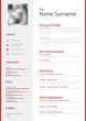 © plisman - Professional red white resume cv design template