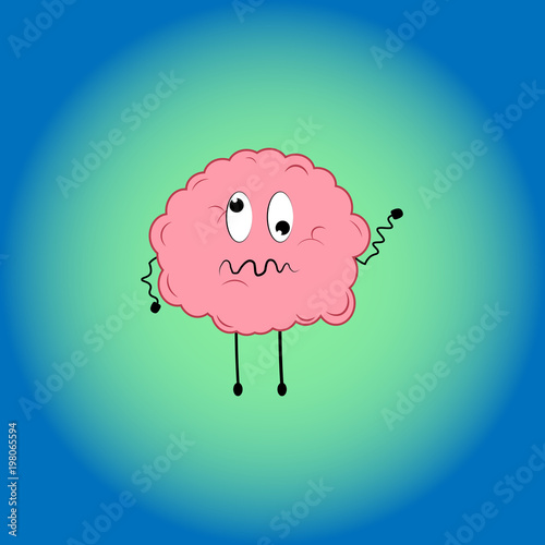 crazy brain. Stock Vector | Adobe Stock