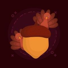 Sticker - happy thanksgiving design