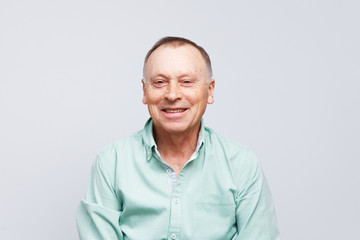 Portrait of a smiling elderly man