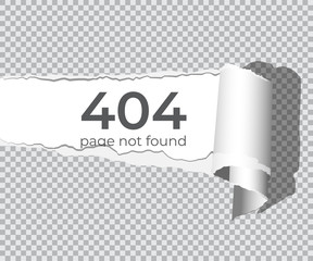 Poster - 404 page not found concept. Vector design element.