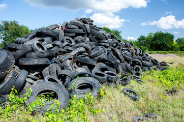 Landfilling of old vehicle tires