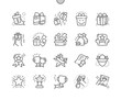 Rewards Well-crafted Pixel Perfect Vector Thin Line Icons 30 2x Grid for Web Graphics and Apps. Simple Minimal Pictogram