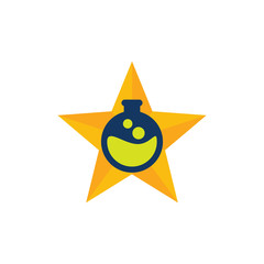 Wall Mural - Lab Star Logo Icon Design