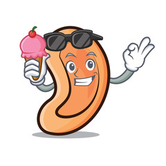 Poster - With ice cream Ear character cartoon style