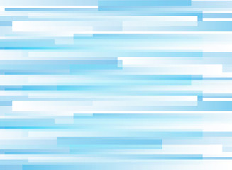 Abstract horizontal pattern light blue geometric overlap on white background.