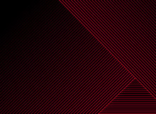 Abstract Striped Red Lines Pattern Overlay On Black Background And Texture. Geometric Creative And Inspiration Design.