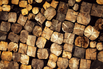 texture wood fuel pile