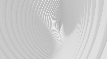 Aufkleber - Abstract of white architectural pattern,Concept of future facade design on architecture,3d rendering	