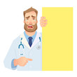 © Visual Content - doctor holding blank signboard