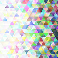 Poster - Geometrical abstract double triangle pattern background - vector graphic design