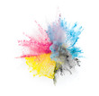 canvas print picture - CMYK Toner Farbe Explosion