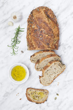 Fresh Bread And Olive Oil