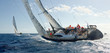 Leinwandbild Motiv Sailing yacht regatta. Yachting. Sailing