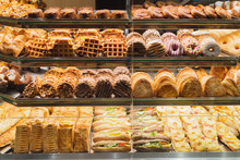 Bakery Bread Pastry Sweets Display Window Case