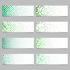 Poster - Geometric rounded square pattern banner template set