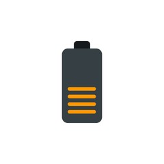 Poster - phone battery, phone charge flat vector icon. Modern simple isolated sign. Pixel perfect vector  illustration for logo, website, mobile app and other designs
