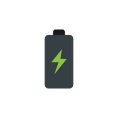 Poster - charging phone battery flat vector icon. Modern simple isolated sign. Pixel perfect vector  illustration for logo, website, mobile app and other designs