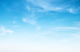 Fototapeta Perspektywa 3d - Clear blue sky and white clouds