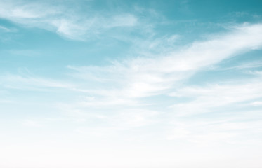 Wall Mural - clear blue sky and white clouds