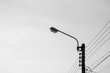 Modern Street Lamp - Monochrome