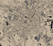vector map of the city of Milan, capital of Lombardy, Italy