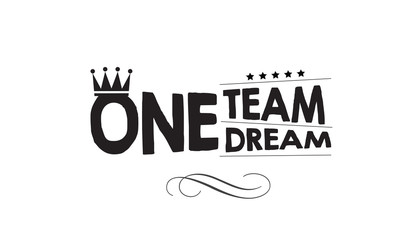 Wall Mural - one dream one team