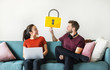 © Rawpixel.com - Couple with cyber security lock icon
