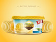 Creamy butter package design
