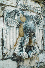 Wall Mural - Relief of an eagle on ancient wall