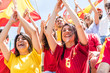 © william87 - Spanish supporters cheering clapping hands at stadium