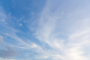 Wall Mural - light cirrus cloud on blue sky background