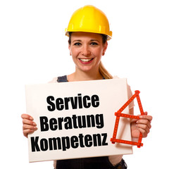 Canvas Print - Service Beratung Kompetenz