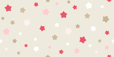 Wall Mural - Funny baby seamless star pattern