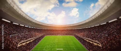 Fototapeta na szkło stadion piłkarski