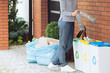 © Photographee.eu - Aware person segregating household waste