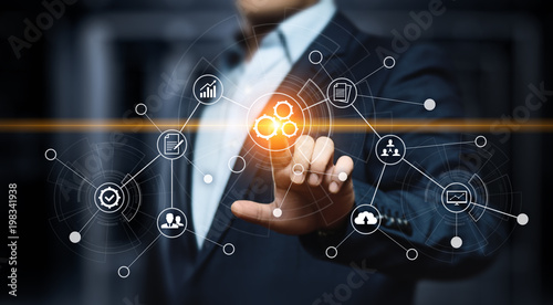 Plakaty do firmy automation-software-technology-process-system-business-concept