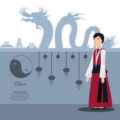 Poster - chinese culture man character