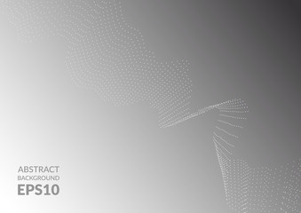Poster - Oscillation of a particle in space. Undulation of geometric forms.
