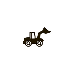 Poster - construction vehicle icon. sign design