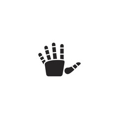 Sticker - hand icon. sign design