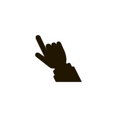 Sticker - finger icon. sign design